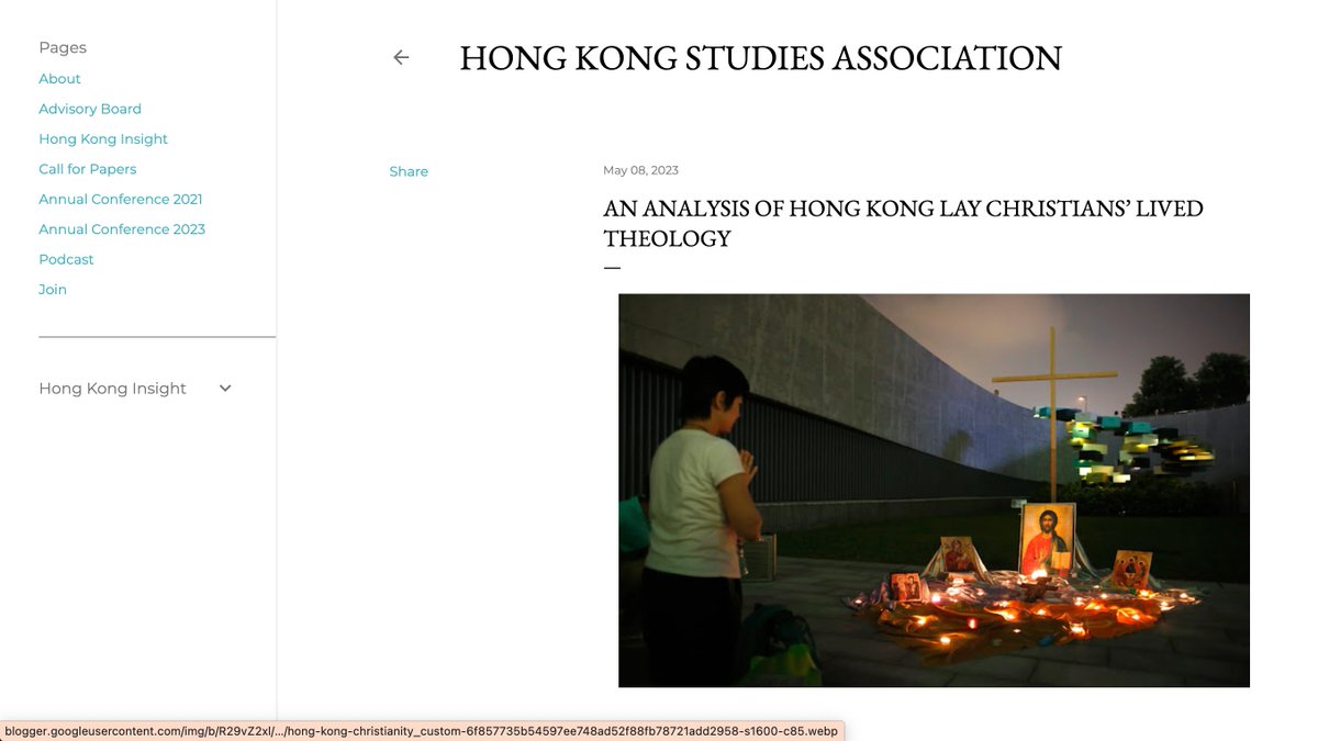 (1/2) Check out my post on @hk_studies: hongkongstudiesassociation.co.uk/2023/05/an-ana… ‘As an example, I cited a venture of [Swinton and Mowat’s] critical faithfulness through my institution’s Cultivating Peace initiative, “which aims to promote the idea of peacebuilding in the society for...