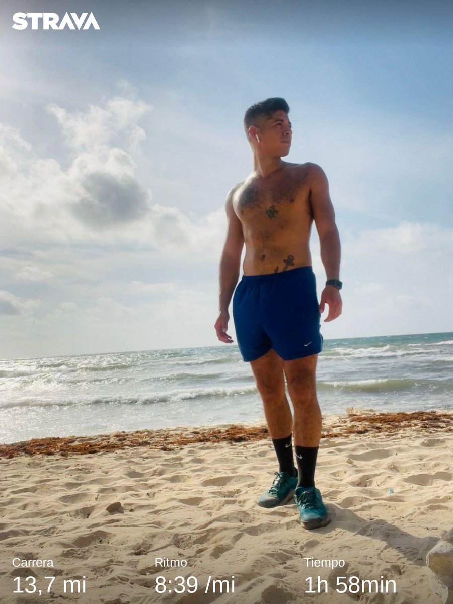 Matatas89's tweet photo. Comenzando los fondos 🏃🏻‍♂️🌊#roadtomarathon #strava  #tulum #running https://t.co/aZxMCFugzC