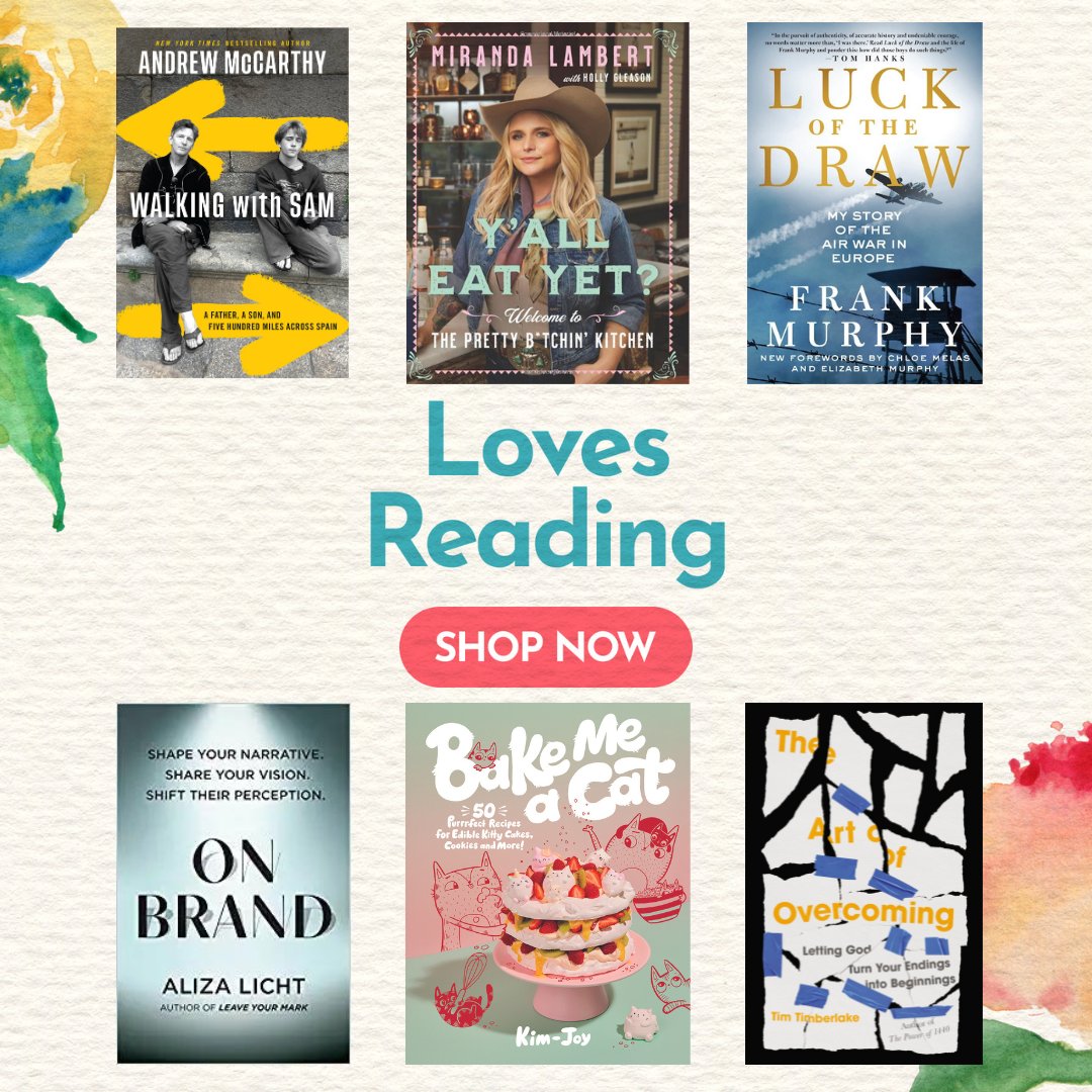 TalkShopLive (@talkshoplive) on Twitter photo Is your mom a book worm? 📖
Shop these titles from <a href="/AndrewTMcCarthy/">Andrew McCarthy</a>, <a href="/mirandalambert/">Miranda Lambert</a>, <a href="/ChloeMelas/">Chloe Melas</a>, <a href="/AlizaLicht/">ALIZA LICHT</a>, <a href="/kimjoyskitchen/">Kim-Joy</a>, <a href="/TimTimberlake/">TTimberlake</a> & more on our website for the perfect Mother's Day gift! Is your mom a book worm? 📖
Shop these titles from <a href="/AndrewTMcCarthy/">Andrew McCarthy</a>, <a href="/mirandalambert/">Miranda Lambert</a>, <a href="/ChloeMelas/">Chloe Melas</a>, <a href="/AlizaLicht/">ALIZA LICHT</a>, <a href="/kimjoyskitchen/">Kim-Joy</a>, <a href="/TimTimberlake/">TTimberlake</a> & more on our website for the perfect Mother's Day gift!