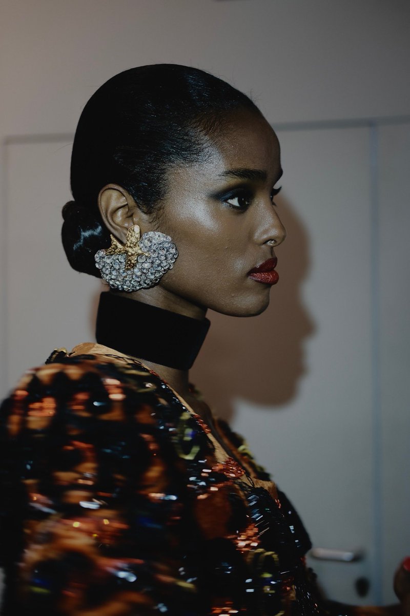 schiaparelli fall 2022 couture photographed backstage by alexandra alva