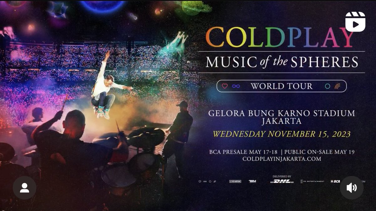 # on Twitter "# CONFIRM GUYS! COLDPLAY GBK 15 NOVEMBER 2023!! MARI WAR