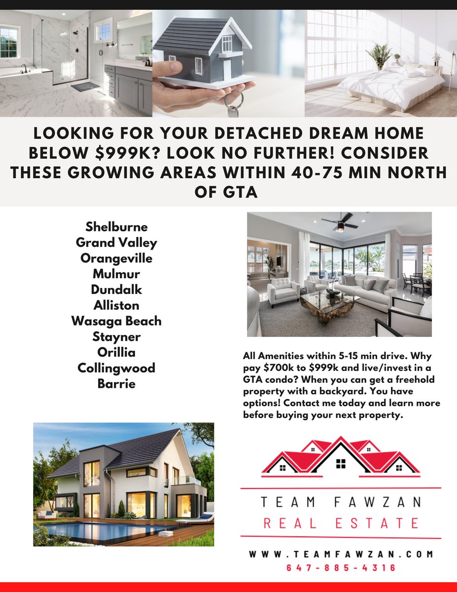 Have you considered these options? Do you like to live in the peace and calm? Consider these areas to live in!

#wasagabeach #barrieontario #ontariorealestate #luxuryhomes #preconstruction #lowdeposit #longclosing #assignmentclause #assignmentsale #detached #subdivision