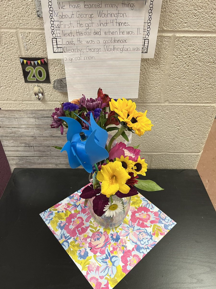 Today was the sweetest!!! To see our precious kiddos walking the hallways carrying a variety of flowers made every single adult smile!!! Tomorrow is treat your teacher with their favorite snack or beverage. Families thank you so much for loving our staff! @DCS_TN