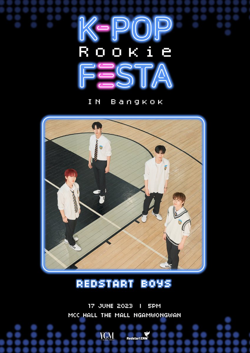 yglobalmusic's tweet photo. 2023 K-POP ROOKIES FESTA in BANGKOK

Get ready to meet🔥
#REDSTARTBOYS 
#김민성 #KIMMINSEOUNG
#금준현 #KUMJUNHYEON
#홍건희 #HONGKEONHEE
#최우진 #CHOIWOOJIN

🗓June 17, 2023 (5PM)
📍MCC HALL The Mall Ngamwongwan

Stay tuned for more details
 #KPOP_ROOKIE_FESTA_IN_BKK https://t.co/EAowYeUfZt