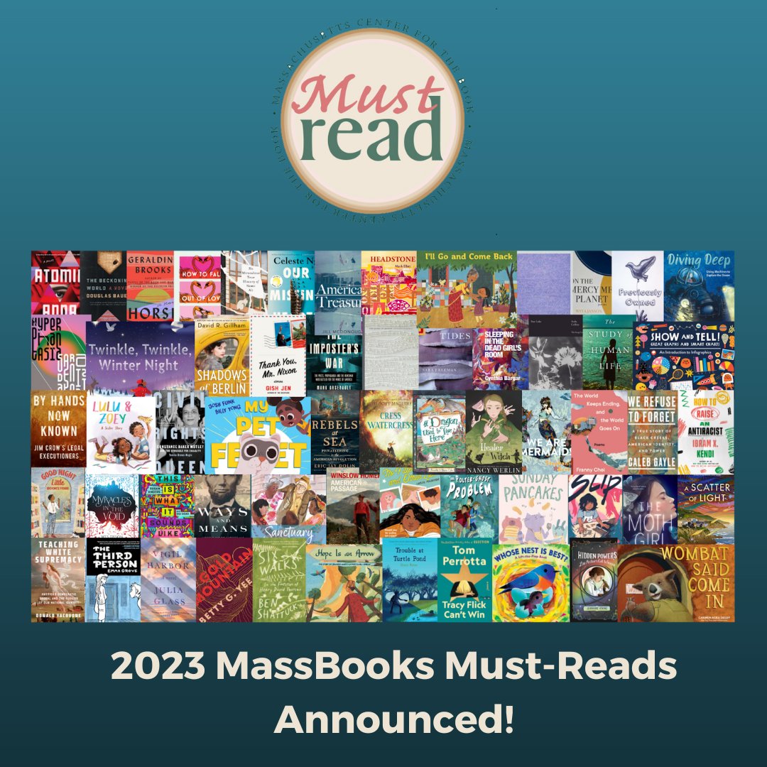 Mass Center for the Book (@massbook) on Twitter photo The Must-Read titles in the 23rd #MassachusettsBookAwards were announced at #MassLib2023! See: conta.cc/44FuT2c #Massachusetts #authors #books#fiction#nonfiction #poetry #childrensbooks #CenterForTheBook <a href="/MassLibAssoc/">Massachusetts Library Association π</a> <a href="/mblclibraries/">MBLC</a> <a href="/NEIBAbooks/">New England Independent Booksellers Association</a> <a href="/masspoetry/">Mass Poetry</a> <a href="/sharonshaloo/">Sharon Shaloo</a> The Must-Read titles in the 23rd #MassachusettsBookAwards were announced at #MassLib2023! See: conta.cc/44FuT2c #Massachusetts #authors #books#fiction#nonfiction #poetry #childrensbooks #CenterForTheBook <a href="/MassLibAssoc/">Massachusetts Library Association π</a> <a href="/mblclibraries/">MBLC</a> <a href="/NEIBAbooks/">New England Independent Booksellers Association</a> <a href="/masspoetry/">Mass Poetry</a> <a href="/sharonshaloo/">Sharon Shaloo</a>