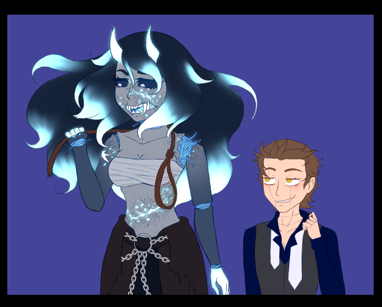 SkullySamm's tweet photo. Asmodeus x Juniper Crimson

Asmodeus belongs to @Mishmellowo 

#fanart #Ocs #originalcharacters #originalcharacter #digitalart #Artwork https://t.co/upMG83WT5U