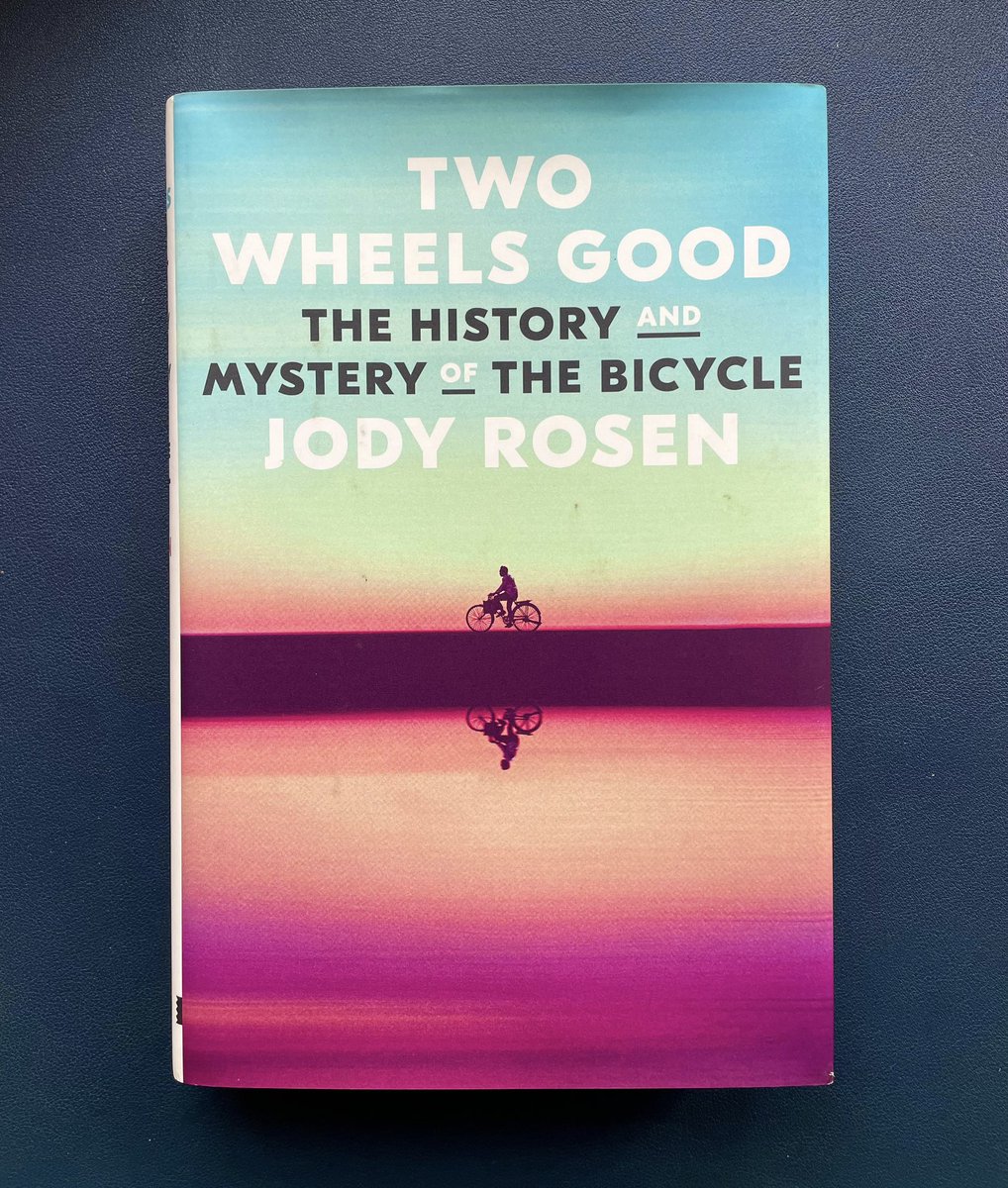 kris_ablan's tweet photo. For May my new book is “Two Wheels Good: The History and Mystery of the Bicycle” written by Jody Rosen (Popular Culture, 2022). This copy was given to me by fellow bike advocate @RobertRsiy. Thank you, sir!
#twowheelsgood #krabookclub https://t.co/jMqTyQ8VtU