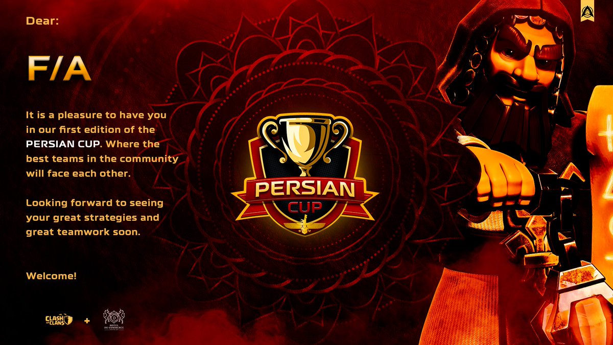 F/A (@fa_coc_) on Twitter photo Thank you very much for this invitation to the tournament <a href="/PersianCup_Coc/">Persian Cup</a> Thank you very much for this invitation to the tournament <a href="/PersianCup_Coc/">Persian Cup</a>