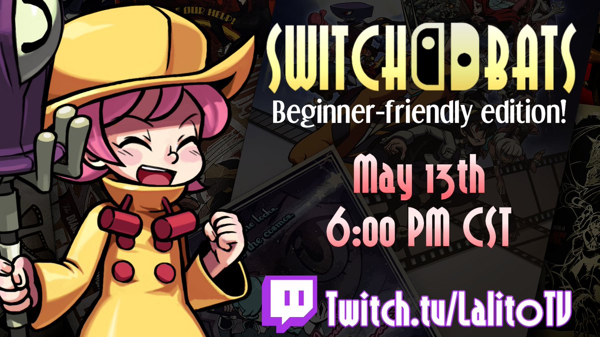 PowerWithin_Yea's tweet photo. Another Beginner edition of THE #NintendoSwitch #Skullgirls tournament is happening this Saturday, May 13th!
Must be in the discord to recieve updates and/or participate: https://t.co/L29jnlOIsr
Bracket link: https://t.co/JJq6i5gTYk https://t.co/HZbexXIGaN