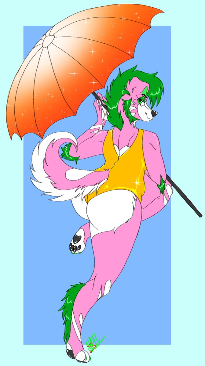 ArtsScratch's tweet photo. Summer ych! 
#YCH #furryart #furryfandom https://t.co/WzoyROQujr