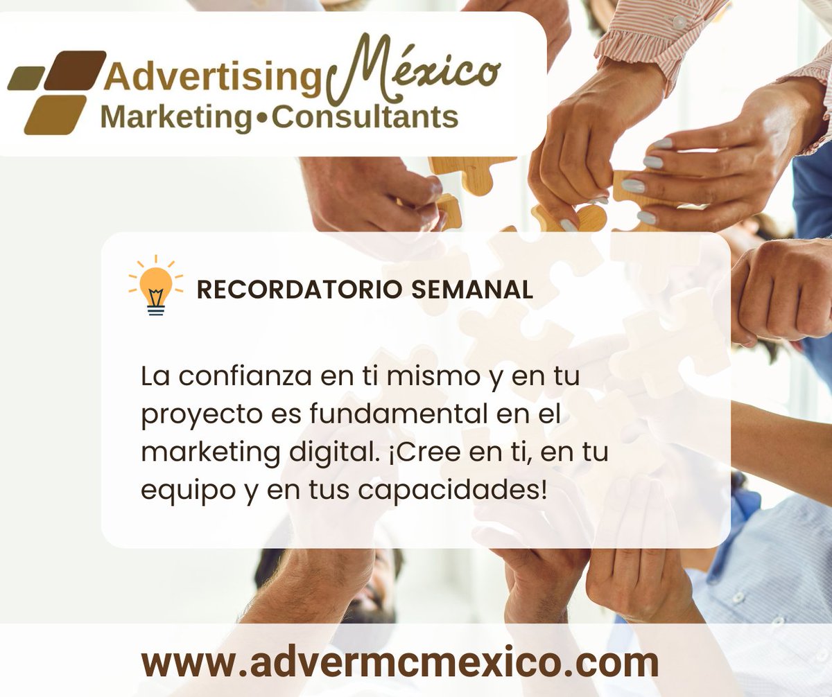 ¿Quieres triunfar en el mundo del marketing digital? ¡Ten confianza en ti, en tu equipo y en tu proyecto! #MarketingEstratégico #VisiónClara #CompromisoFirme