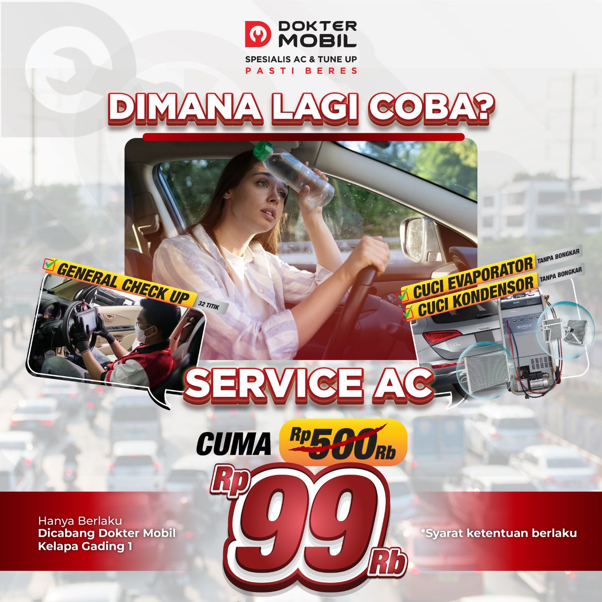 Golda_Coco's tweet image. Promo LEGEND Cuci AC 99K di Dokter Mobil Kelapa Gading balik lagi!

PROMO TERBATAS hanya berlaku hari Minggu sampai Jumat untuk 10 mobil/jam saja, Reservasi sekarang di 0877-7760-0352 sebelum kehabisan!

#serviceacmobil #bengkelmobiljakarta #acmobil