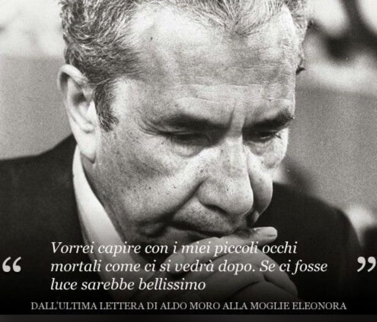 “Se ci fosse luce
sarebbe bellissimo”
Aldo Moro 9.5.1978