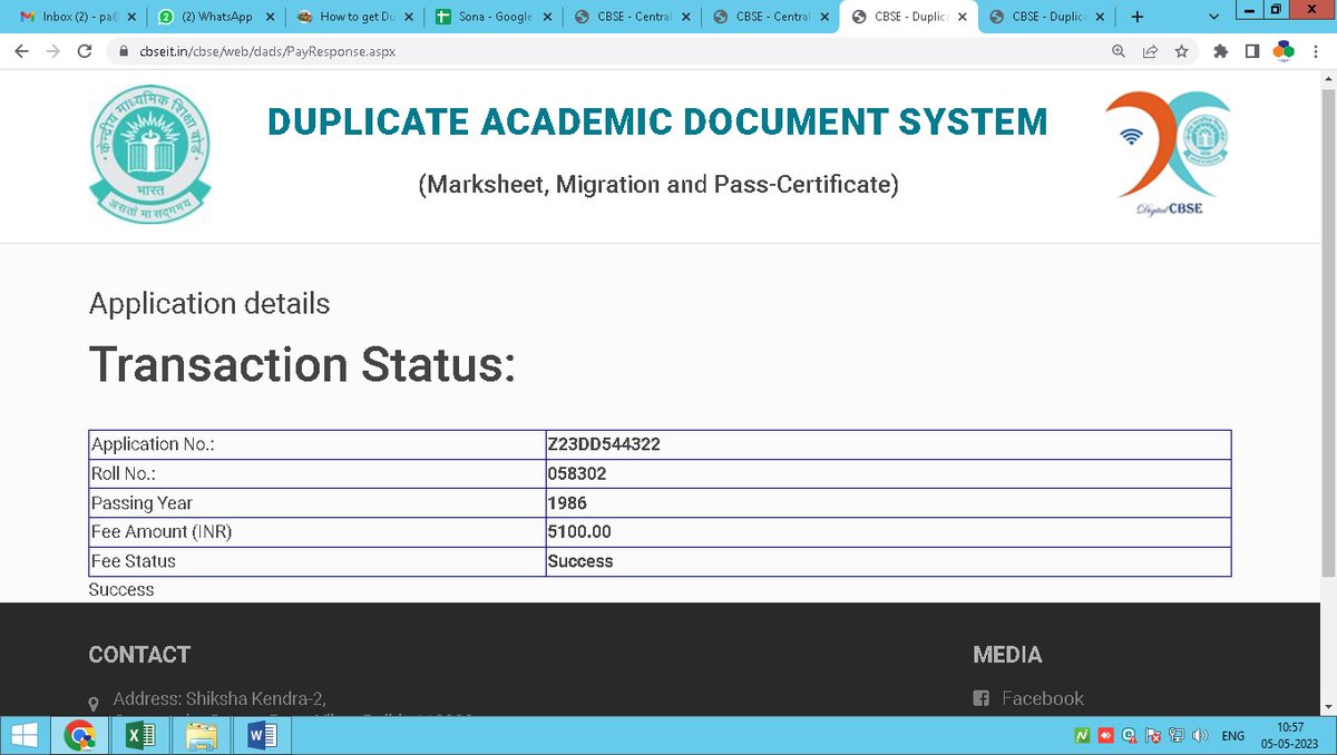 dugar_group's tweet photo. @cbseindia29 @CBSEveningNews @Cbse_official Asking payment again after paying the amount of 5100 for duplicate certificate https://t.co/lBX8ns3ZiI