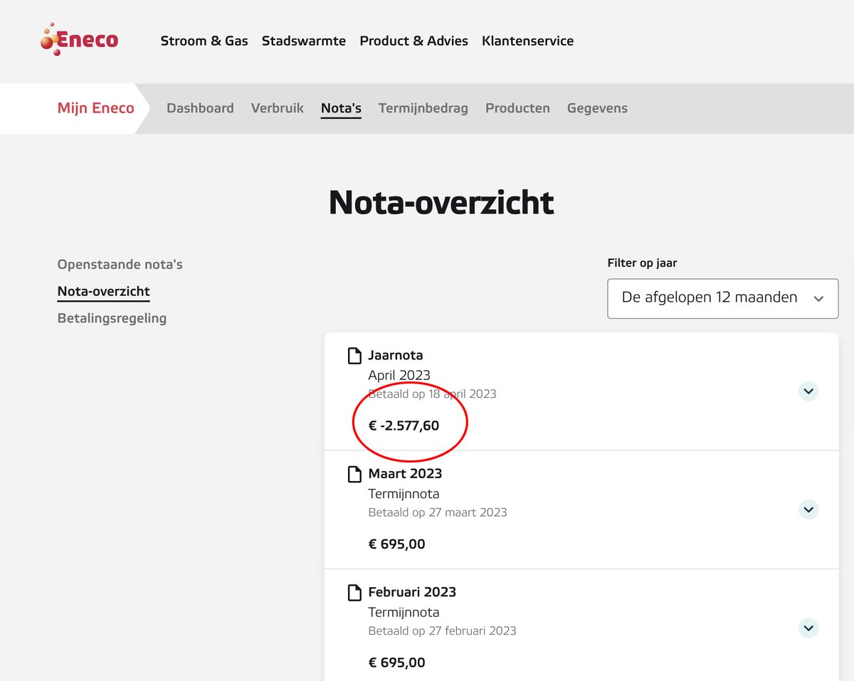 Zojuist weer een bijzondere smoes van <a href="/Eneco/">Eneco</a>  gehoord mbt terugbetalen. Inmiddels 4 versies gehoord. Meer mensen last van? 18 april zou het betaald zijn.. maar nog steeds niks!
<a href="/kassa_bnnvara/">Kassa</a> <a href="/avrotrosradar/">Radar</a> <a href="/Consumentenbond/">Consumentenbond</a>