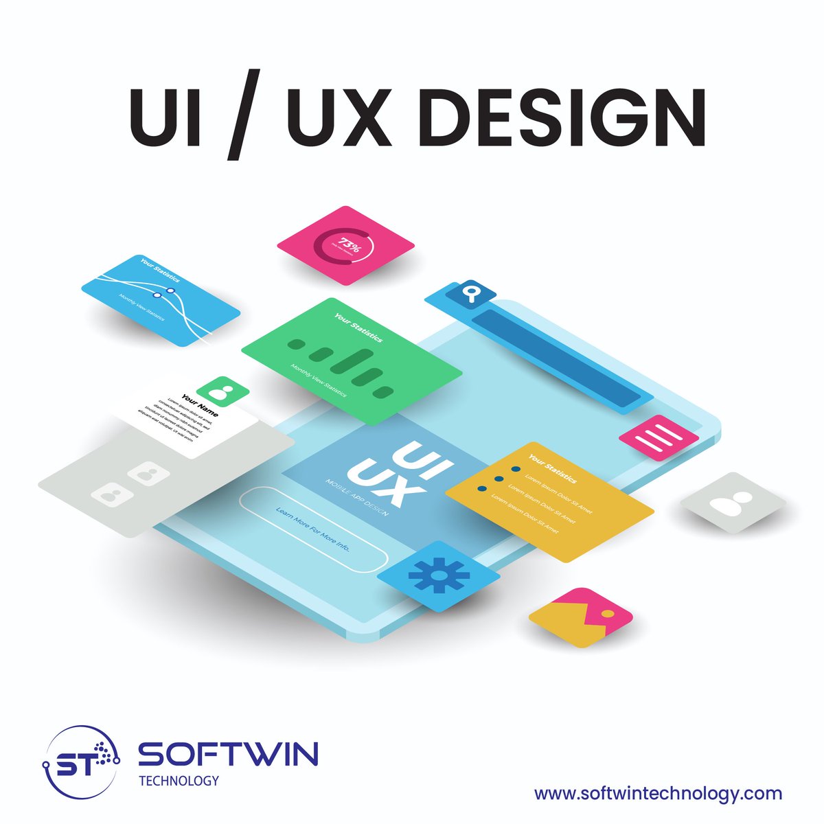 softwintech's tweet image. Select a specific topic related to UI/UX design that you want to write about, such as user research, wireframing, or prototyping.
.
.
#softwintechnology #ui_design #ux_design
