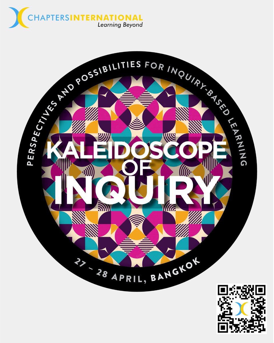The #kaleidoscopeofinquiry conference is back in #Bangkok from 27th-28th April, 2024. #KOIBangkok @kjinquiry @trev_mackenzie @inquiryfive @AliceJungclaus @jess_vanceEDU @AnnevanDam1966 @SaraKAhmed @jhalbert8 @kaser_linda @PatersonMisty @PatanaCPL @BangkokPatana