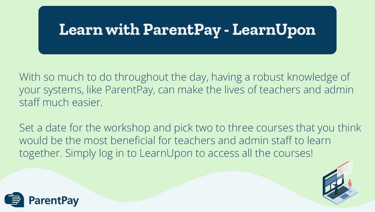 ParentPay's tweet image. Schools have a fantastic opportunity to implement activities that highlight teachers' experiences and offer useful teaching resources during #LAWWeek. 

You can learn more about these workshop ideas and download our assets from our latest blog. 👇
bit.ly/413KkhB