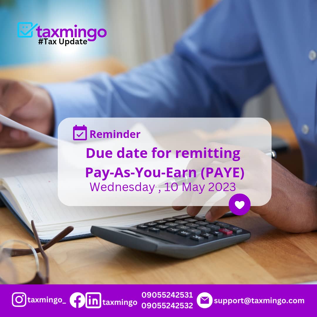 taxmingo's tweet photo. Kindly make adequate plans to remit your taxes before the deadline for your remittances. The good thing is WE ARE HERE TO HELP!

Contact us now:
Phone: 09055242531, 09055242532
Email: support@taxmingo.co

.
.
.

#Taxmingo #GetTaxmingo #taxpreparer #taxpreparation #taxpolicy #vat https://t.co/JQjVa94wFv