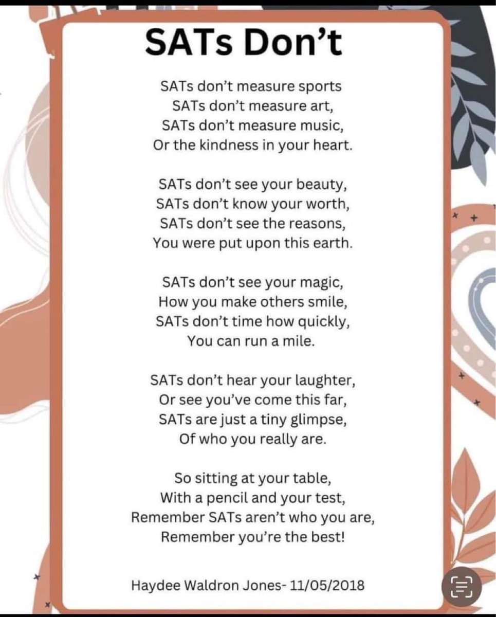 Good luck to all our junior members sitting their SAT's this week! Remember, you are all capable of achieving great things. We believe in you and are here to support you every step of the way. Stay positive and keep working hard! #YouthSuccess #SATs #BelieveInYourself