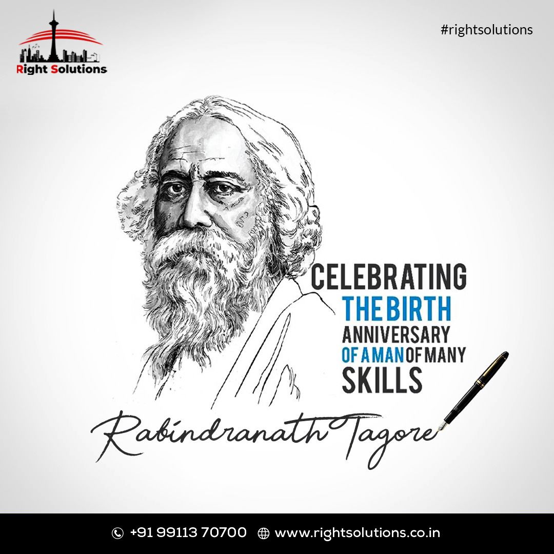 rightssolutions's tweet image. Celebrating Rabindranath Tagore Jayanti, the birth anniversary of the Nobel laureate whose contributions to literature, music, and art continue to enrich our lives. 

#RabindranathtagoreJayanti #SimpleLiving #happiness