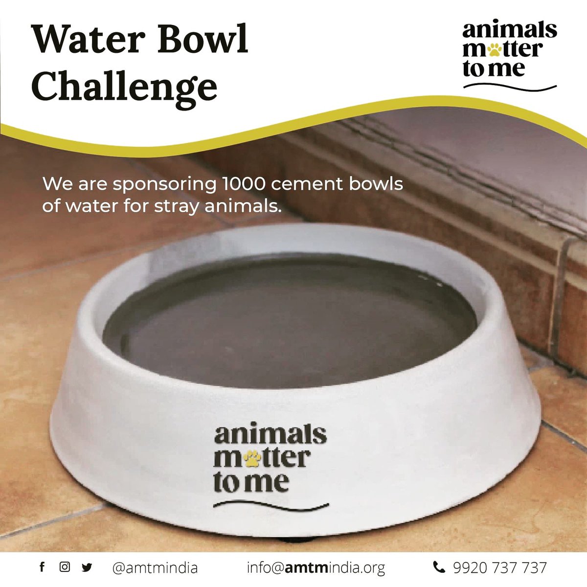 Free bowls being given for stray animals birds and reptiles by @amtmindia Be a hero !
