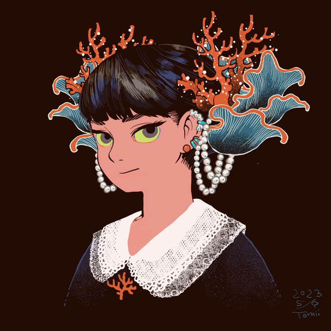 「coral jewelry」 illustration images(Latest)