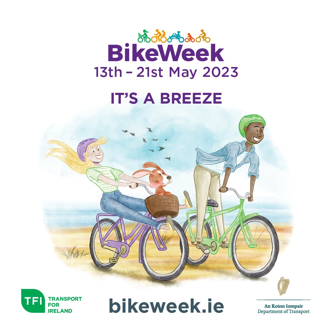 LimerickCouncil's tweet photo. Bike Week 2023, is coming! May 13th – 21st 

Bike Week is a celebration and promotion of all things #cycling, taking place from Sat 13th to Sun 21st May 2023.  

Check out https://t.co/tr9kVa1MPZ for more information #BikeWeek #BikeWeekLimerick https://t.co/ccP2oZkRGW