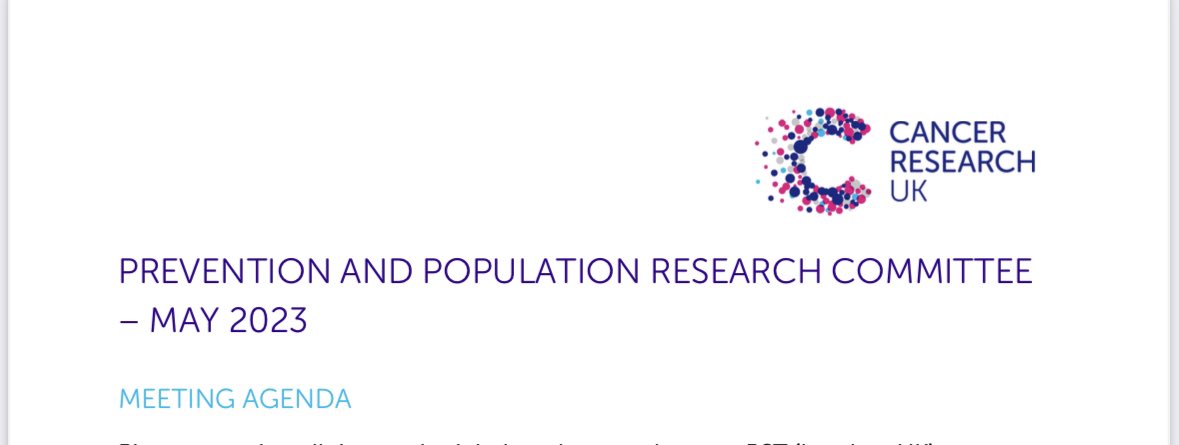Fantastic couple of days ahead at <a href="/CR_UK/">Cancer Research UK</a> HQ. This committee is made up of (immensely talented) international scientists and two people affected by cancer. We represent the views of the patient/public panel (also brilliant 🙌🏻) who have reviewed all applications. #PatientVoices