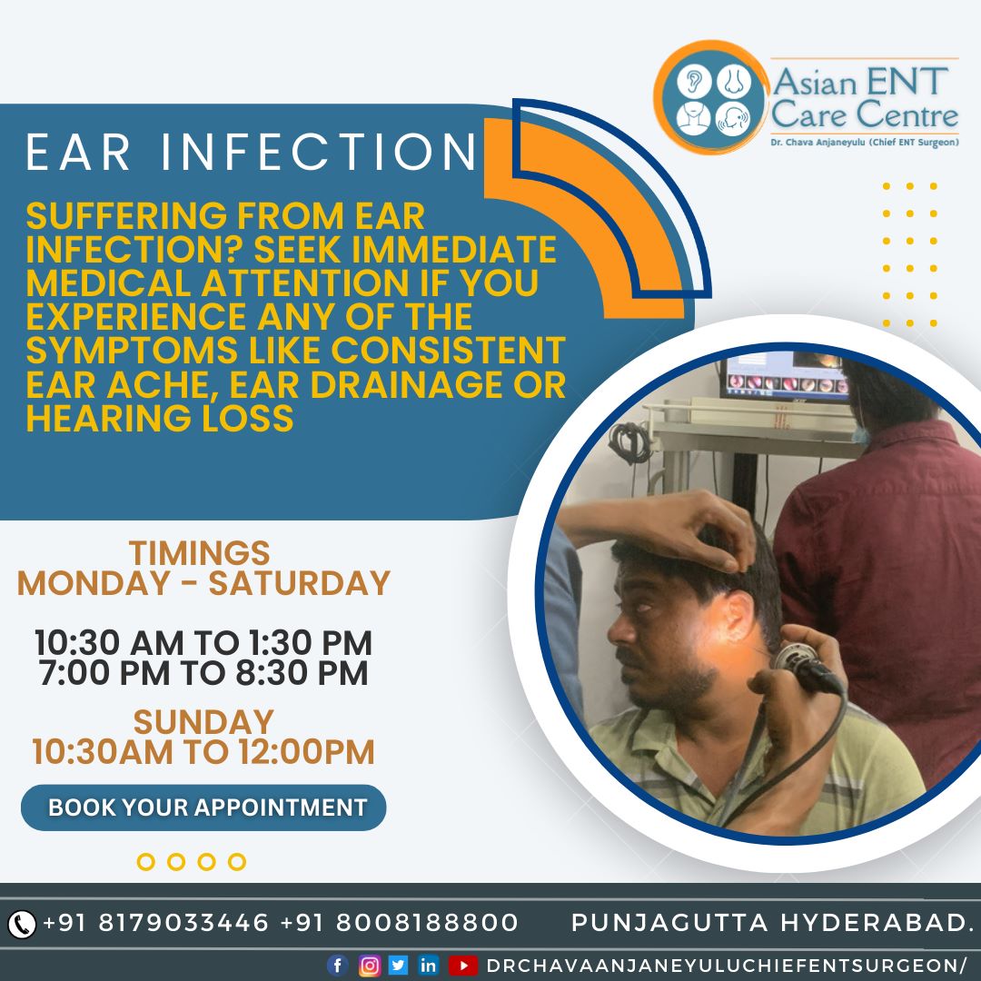 #DidYouKnow #DoYouKNow #DYK About #EarInfection #EarAches #PainInEar #EarInfectionEffects #EarInfectionAffects #EarInfectionRisks .....
❌Your Worries Now....👉#Consult #DrChavaAnjaneyulu #SeniorENTsurgeon Chairman Of #AsianENTcareCentre #BestENThospital
📲+91 8179033446