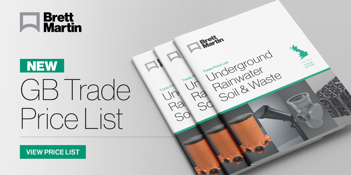 Print copies of our new GB Trade Price List are now available.  Contact your BDM for copies!

bit.ly/43VGFVT

#TradePriceList #PlumbingandDrainage #RainwaterSystems