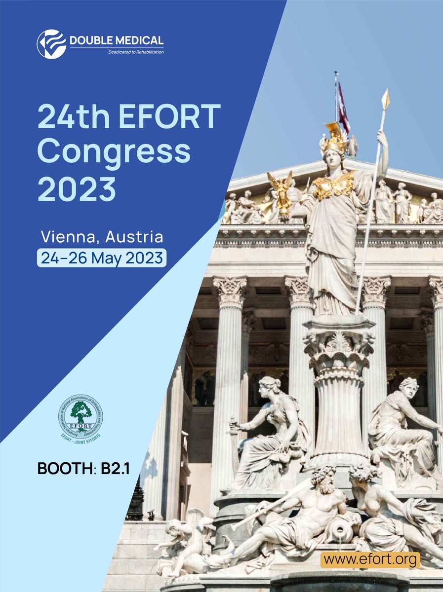 Meet us at Booth B2.1 at the 24th EFORT(European Federation of National Associations of Orthopaedics and Traumatology) Congress in Vienna, Austria from May 24-26, 2023.
#DOUBLE MEDICAL#EFORT2023 #Orthopedics#TRAUMA