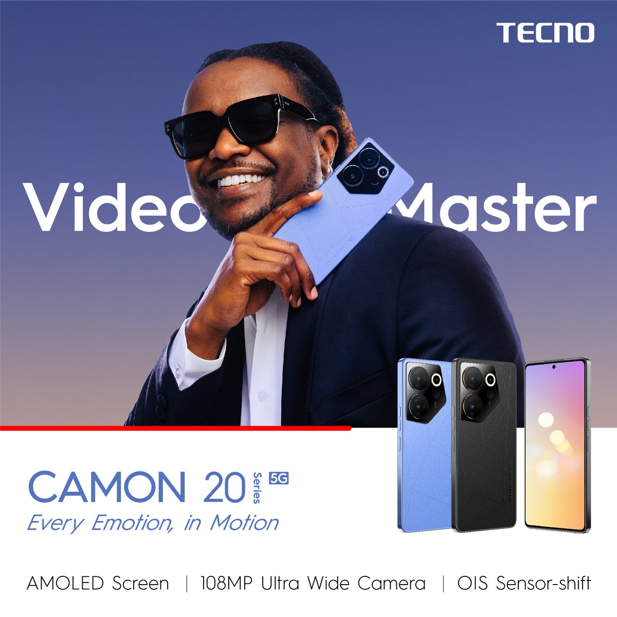 TECNOMobile254's tweet photo. It's official - the CAMON 20 Series is here! Join us as we welcome our brand ambassador and open up pre-orders. Don't miss out on the chance to own the latest in mobile photography technology. 📷
#CAMON20 #camon20preorder #TecnoxNyashinski https://t.co/rerXeYnMgb