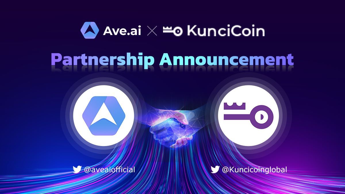 🎉 We are proud to announce the partnership with <a href="/aveaiofficial/">Ave.ai</a> 

Please look forward to our integration &amp; collaboration 🥳

Join our telegram community to keep an eye on more incoming updates!
➡️ t.me/kunciglobaloff…