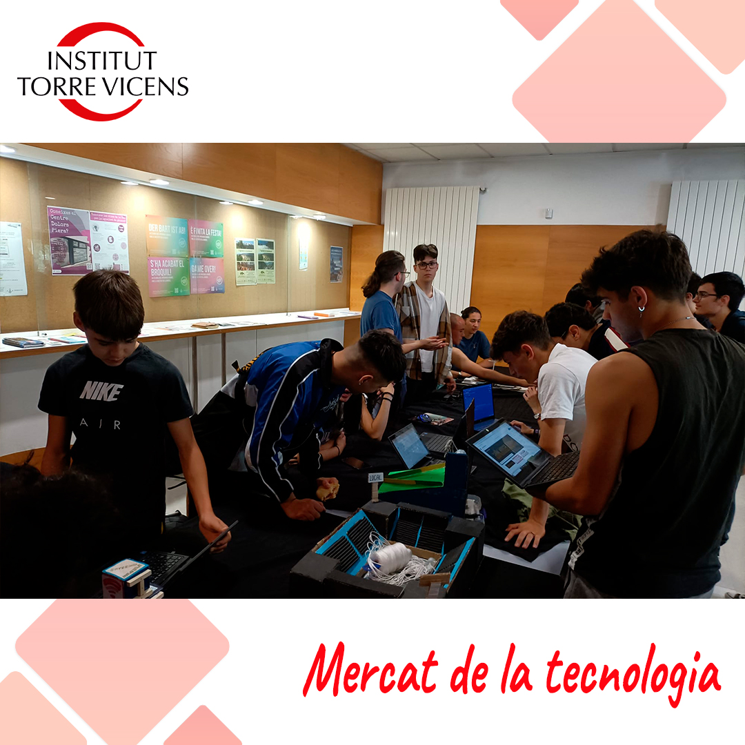 🗓️El passat divendres 5 de maig, es va celebrar el XX 𝙈𝙚𝙧𝙘𝙖𝙩 𝙙𝙚 𝙏𝙚𝙘𝙣𝙤𝙡𝙤𝙜𝙞𝙖, al Campus de Cappont de la UdL. Hi va assistir tot l'alumnat de 3r d'ESO, així com els alumnes de 4 d'ESO i de Batxillerat, que cursen optatives tecnològiques.