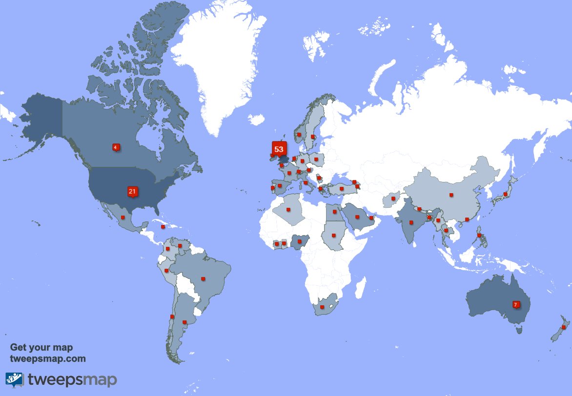 Special thank you to my 2 new followers from Mexico last week. tweepsmap.com/!WeMammographe…