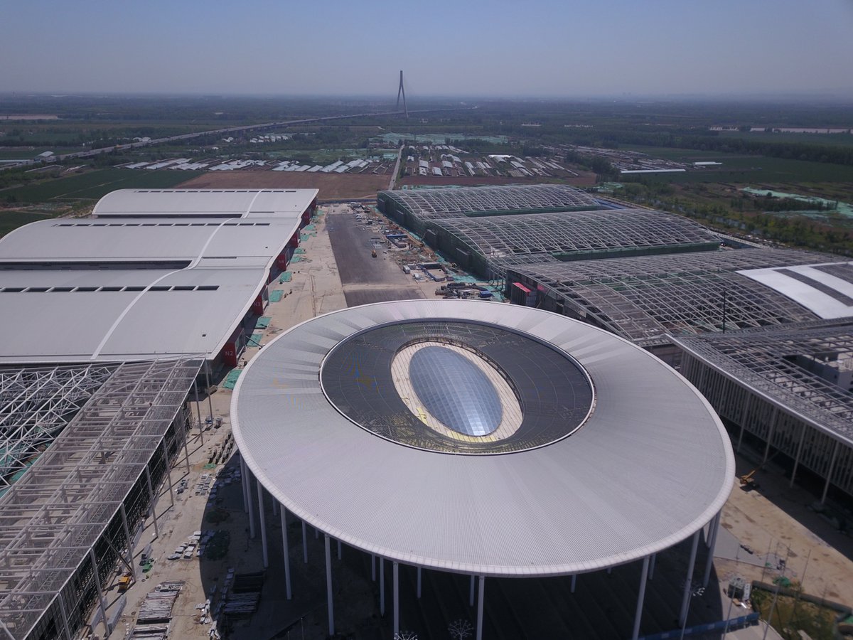 SpringCityJinan's tweet photo. Photos below show the ongoing construction of the #Jinan #YellowRiver International Convention and Exhibition Center. Upon completion, it will become the world's largest comprehensive convention and exhibition center, capable of hosting international summits. #StartUpArea https://t.co/9o4a7JceyB