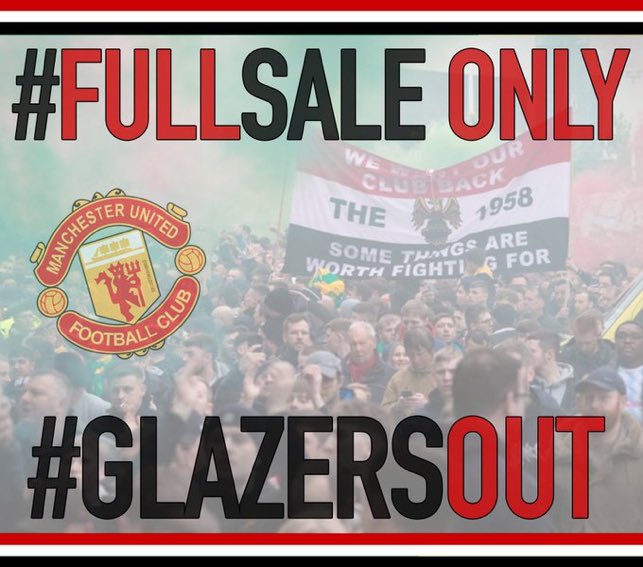The WAR is not fu€king over! We will fight till the bitter end!💪 WE WONT GIVE UP Unite 4 Our Club Fight 4 Our Club Redss UTFR!👹🔥🙏❤️ #GlazersOut #GlazersFullSaleOnly #QatarIn #GlazersFullSaleNOW #NoToIneos #MUFC #Twitter @TheUnitedLink @geraintfrazer20 @Roli_Mufc @SWMUFC60