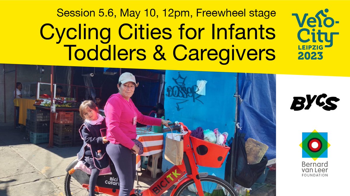 vanleerfdn's tweet photo. Tomorrow at @VelocitySeries - @SansottaAndrea will be joining our partners @BYCS_org @ITDP_HQ @GlobalStreets to share how we are supporting cycling uptake for care journeys around the world  Join us at 12pm (session 5.6) #VC23! 👉https://t.co/d5dVYJ0jb4 https://t.co/HA7Qx5mUUp