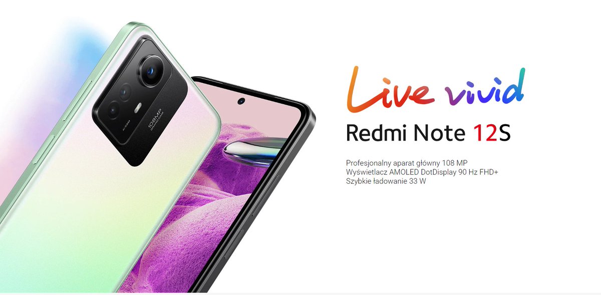 #RedmiNote12S officially released in Poland. 1499 PLN (~360 USD). The same device as 11S, just removed the depth sensor and upgraded Android/MIUI.
mi.com/pl/product/red…