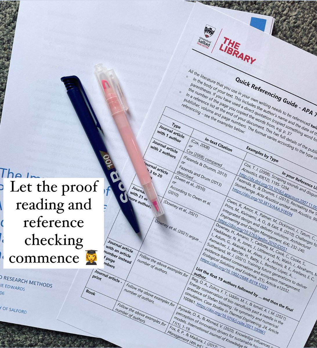 RadDiaryRobot's tweet image. steph_edwards15: Didn’t think I’d ever get to this stage. But let the proof reading and reference checking commence 

#dissertationdiaries #raddiary