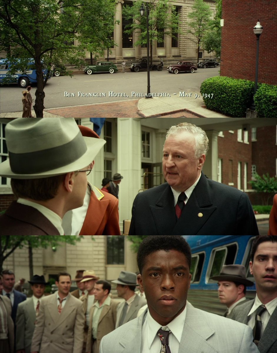 May 9th - The Dodgers weren't allowed to stay at the Ben Franklin Hotel due to Jackie Robinson being on the team. Depicted in #42Movie