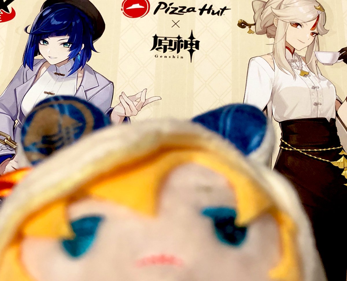ningguang (genshin impact) ,yelan (genshin impact) multiple girls blue hair blonde hair cup hat shirt hair ornament  illustration images