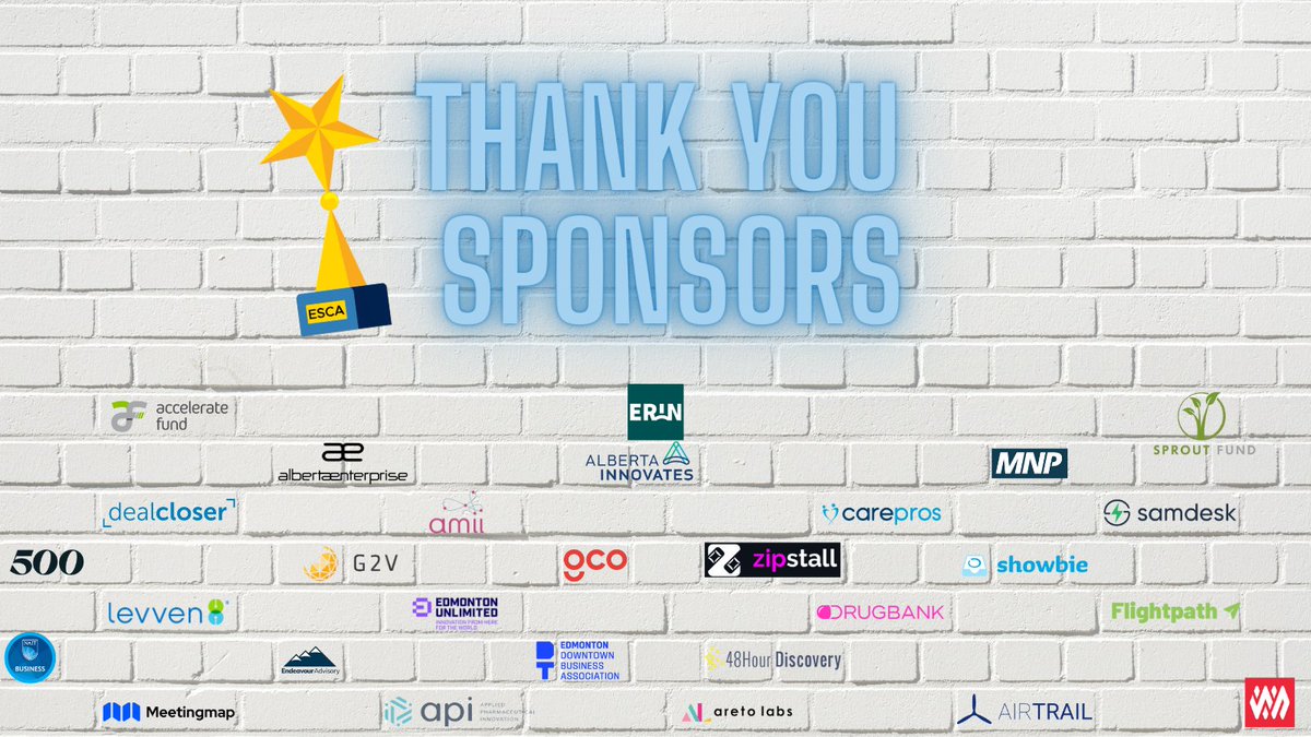 Shoutout to these amazing sponsors for helping us make this year's show possible! 🙌

#yegbusiness #yegtech #yegawards