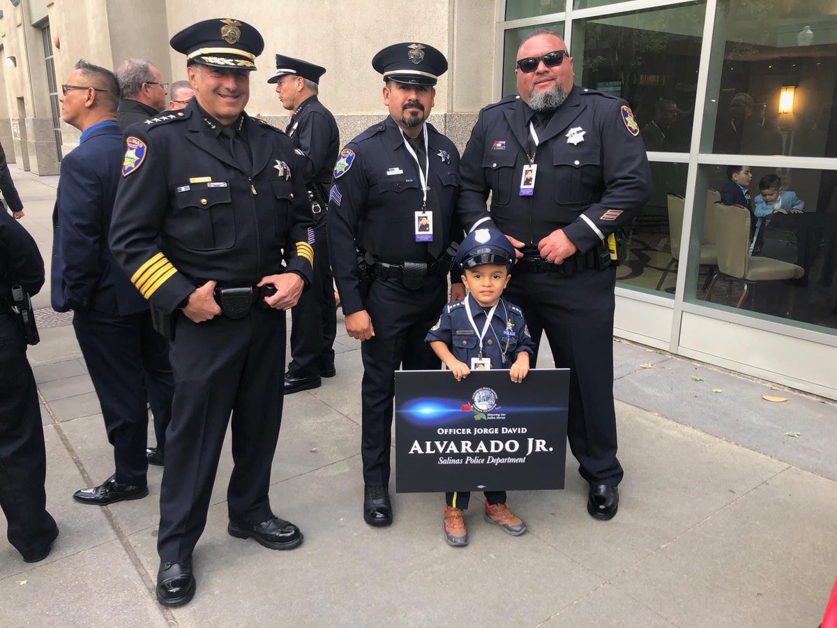 Salinas Police Department had the honor of accompanying the family of Officer Jorge David Alvarado Jr, honoring him at the state capitol. JD’s name was added today to the State Peace Officer Memorial.