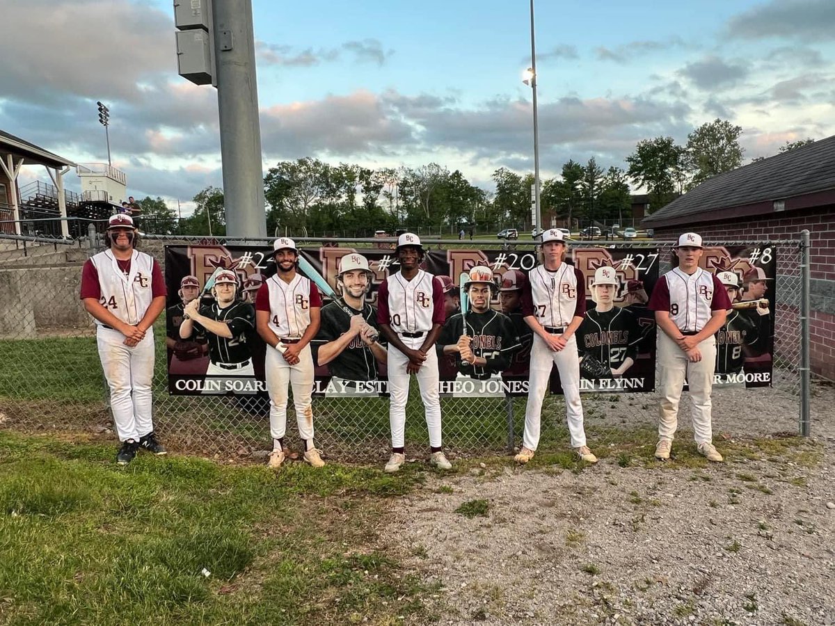 BCHSColonels's tweet photo. Tonight we celebrated our 5 senior baseball players. Thank you Clay, Tanner, Theo, Colin, and Cain for repping Bourbon Baseball so well! Good luck in the post season and everything after high school!! Go Colonels!! https://t.co/8qcan2rOo0