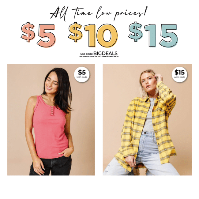 deals_finders's tweet image. Cents of Style: $5, $10, and $15 Clearance (Tanks, Dresses, Jogger Sets, Jewelry, and More!)

Cents of Style: $5, $10, and $15 Clearance (Tanks, Dresses, 

dealsfinders.blog/08/cents-of-st…

#CentsofStyle