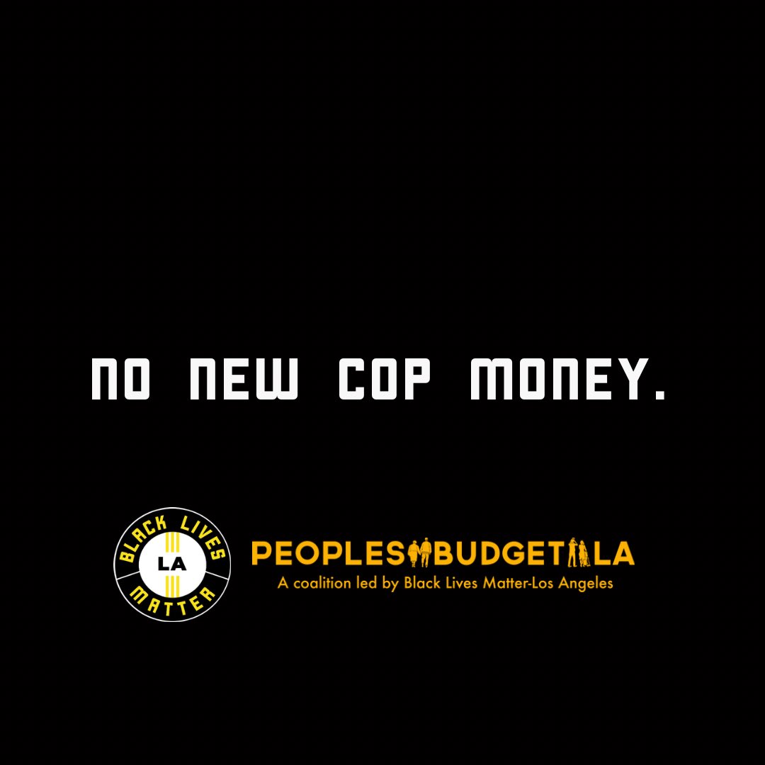 The @MayorOfLA proposes spending an additional $87 million on LAPD. 
The County wants to spend $4 billion on the sheriffs. 
THE PEOPLE want a #CareFirstBudget. #PeoplesBudgetLA