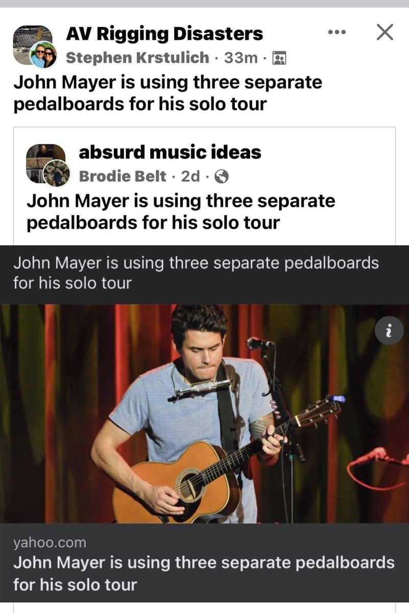 overphlowtank's tweet photo. John Mayer is using three separate pedalboards for his solo tour. @deadandcompany https://t.co/6a5DVLeuA7