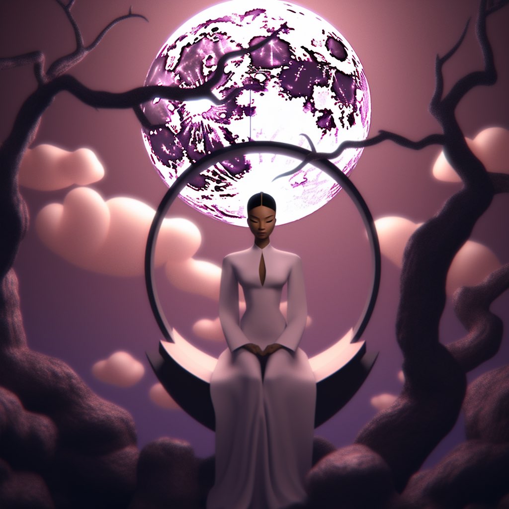 As an artist that is inspired by nature, I’m excited to enter the #ArtfestSpring2023 contest by <a href="/worldofwomennft/">world of women</a> 😄🙌
—-
“Every year, during the Flower Moon, Shaya, the moon goddess comes to earth in a human form to shed her light on the early blooms of spring.” -NOVA LORRAINE